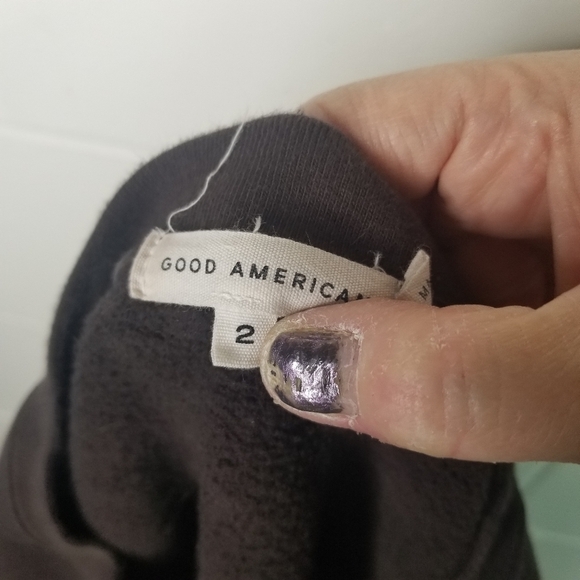 Good American brown boyfriend sweatshirt - Picture 6 of 9
